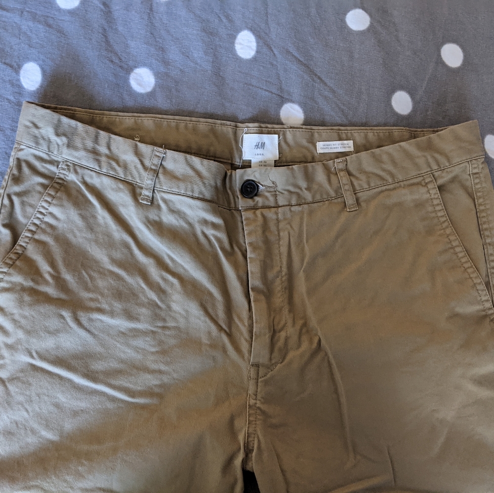 H&M Skinny Fit Stretch Khakis - Picture 2 of 4